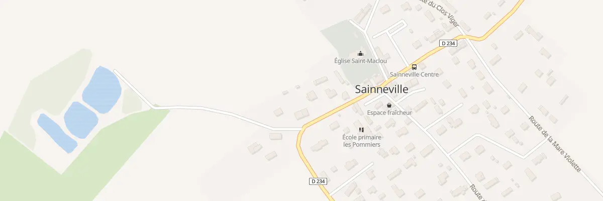 Plan du 267 Rte de l’Eglise à Sainneville