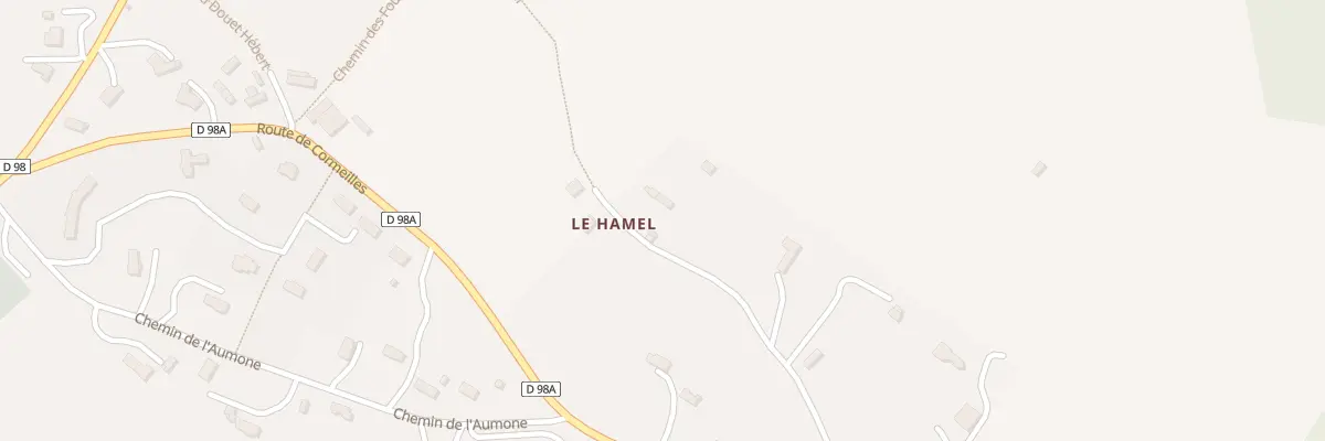 Plan du 296 Che le Hamel à Blangy-le-Château
