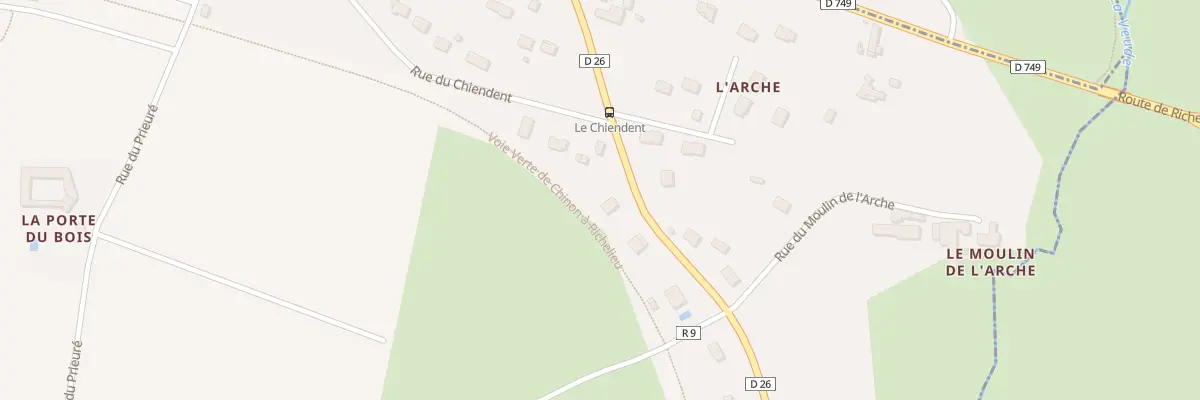 Plan du 10 Rte de Champigny à Ligré