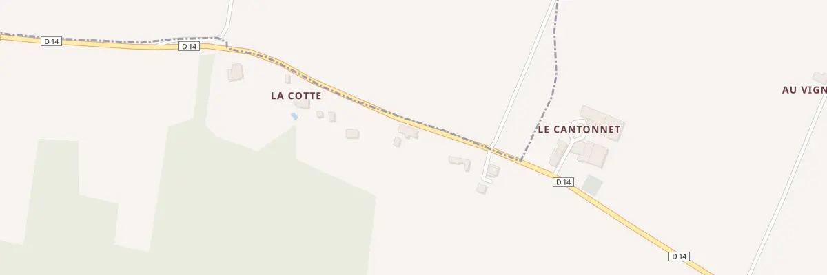 Plan du 111 Au Cantonnet Sud à Razac-de-Saussignac