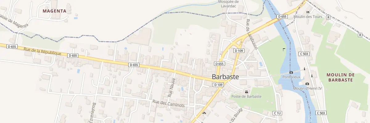 Plan du 28 Rue de la Republique à Barbaste