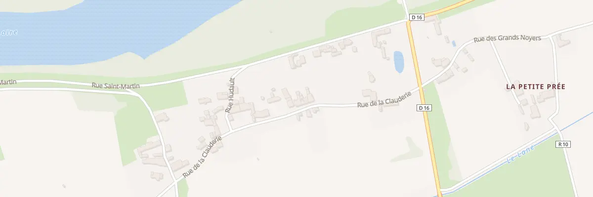 Plan du 10 Rue de la Clauderie à Rigny-Ussé