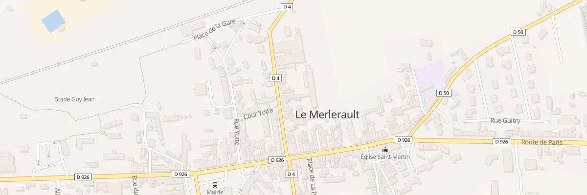 Plan du 9001 Rue de la Gare à Merlerault-le-Pin