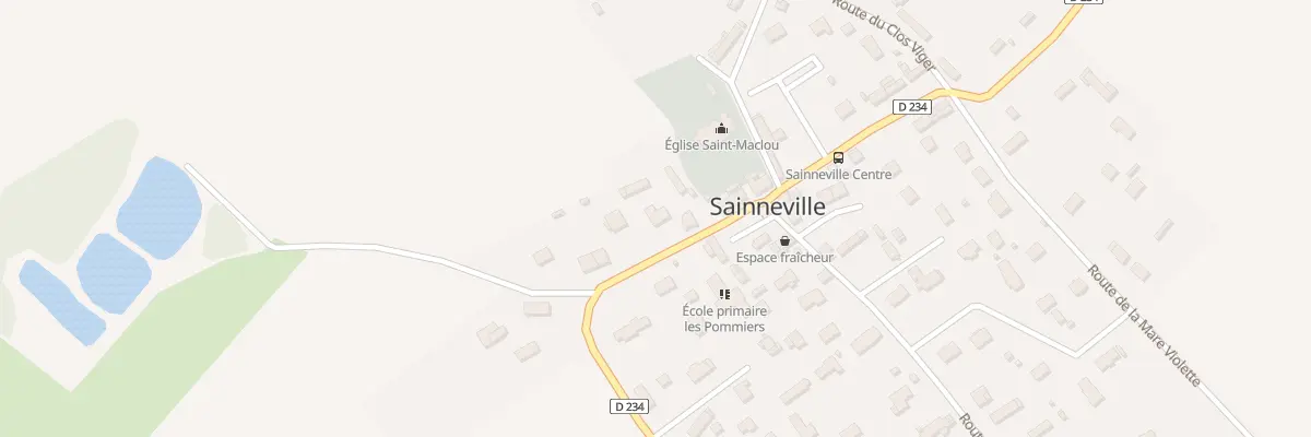 Plan du 212 Rte de l’Eglise à Sainneville