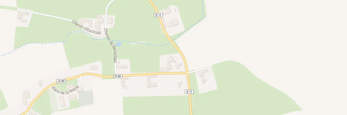 Plan du 2 Qua La Carrere à Mazerolles