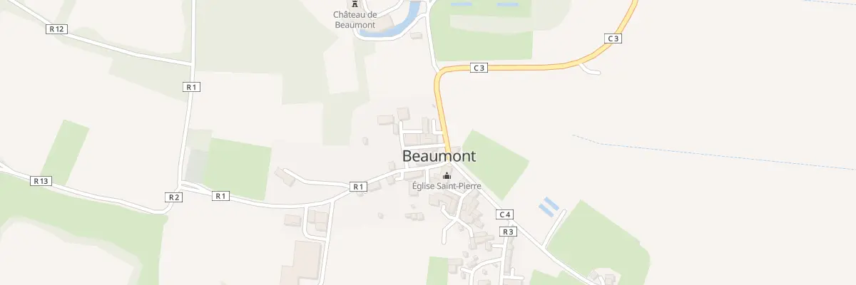 Plan du 2 Rue Carrelot de la Mairie à Beaumont