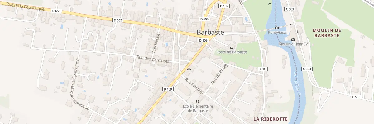 Plan du 14 Rue du Général Nismes à Barbaste