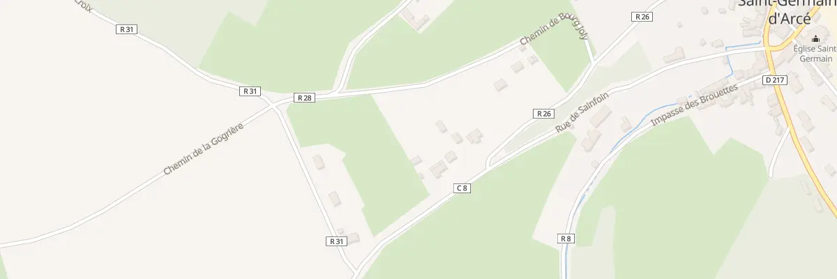 Plan du 5415 Le Gravier à Bazouges Cré sur Loir