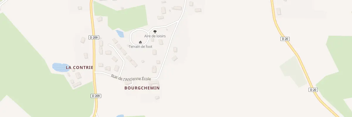 Plan de la Rue de l’Ancienne Ecole à Courcebœufs