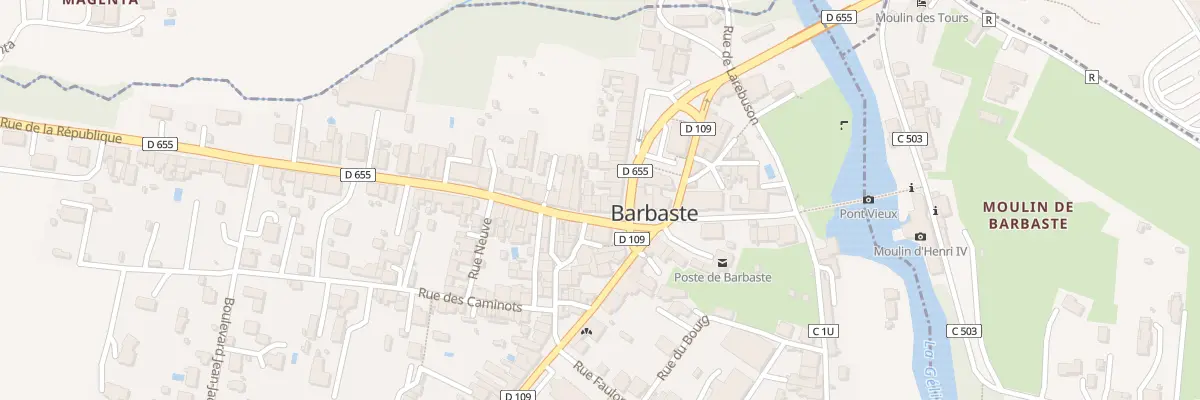 Plan du 8 Rue de la Republique à Barbaste