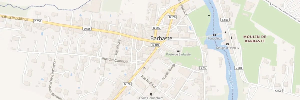 Plan du 8 Rue du Général Nismes à Barbaste