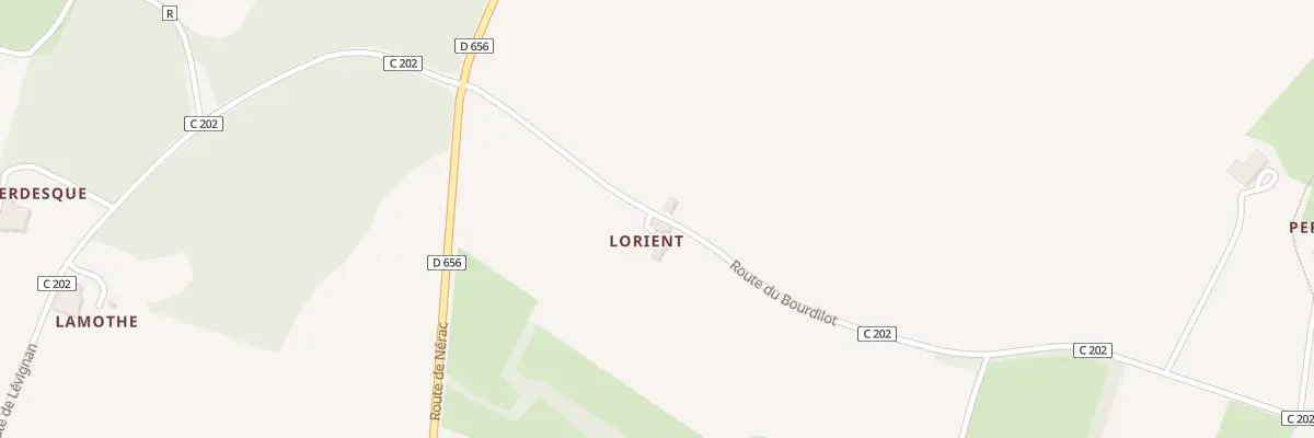 Plan du 184 Rte de Bourdilot à Andiran
