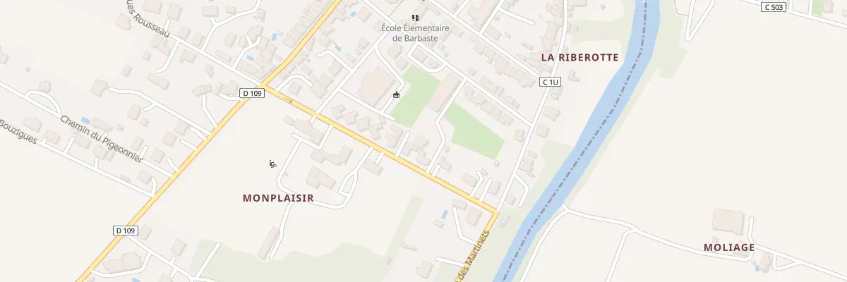 Plan du 49 Bd J-J Rousseau à Barbaste