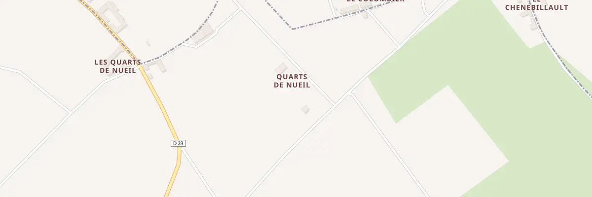 Plan du 1 Les Quarts de Nueil à Nueil-sous-Faye