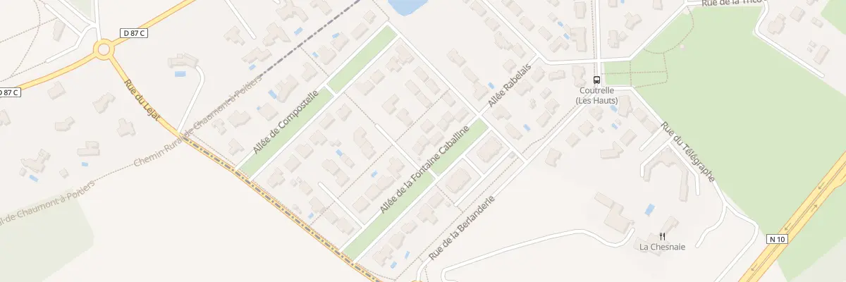 Plan du 11 All de La Fontaine Caballine à Croutelle