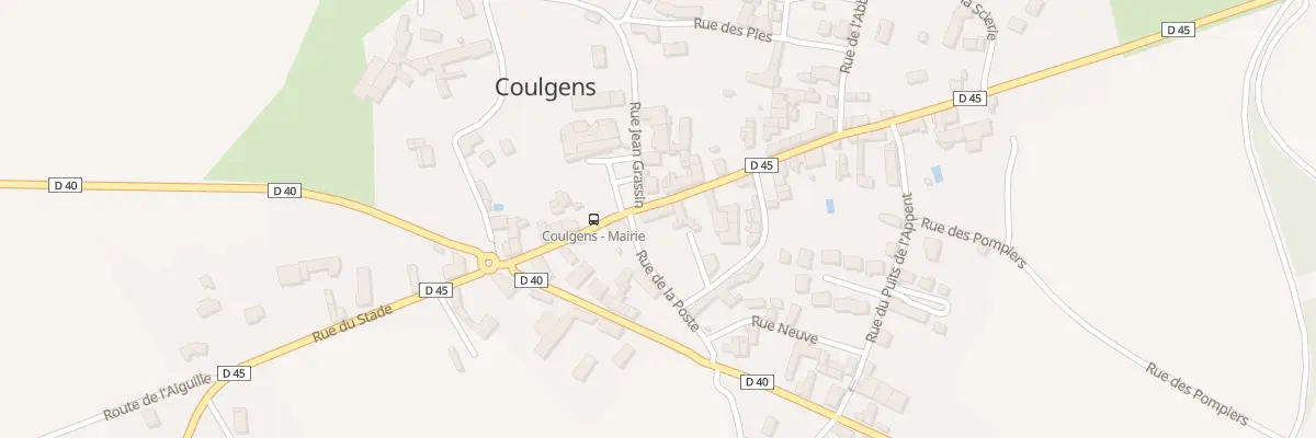 Plan du 1 Rue de la Poste à Coulgens