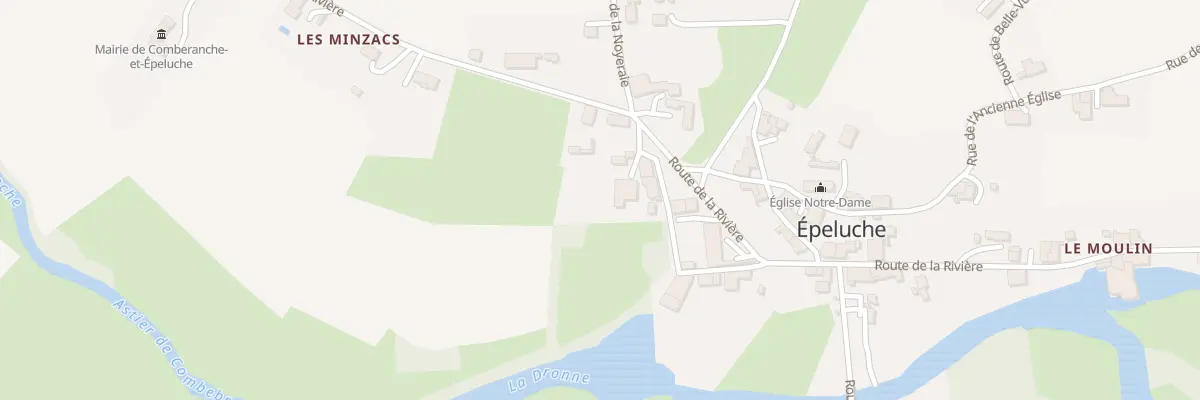 Plan du 70 Les Minzacs à Comberanche-et-Épeluche