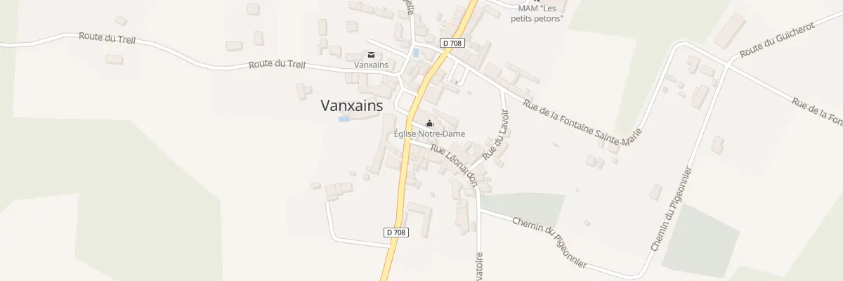Plan du 1 Rue Léonardon à Vanxains