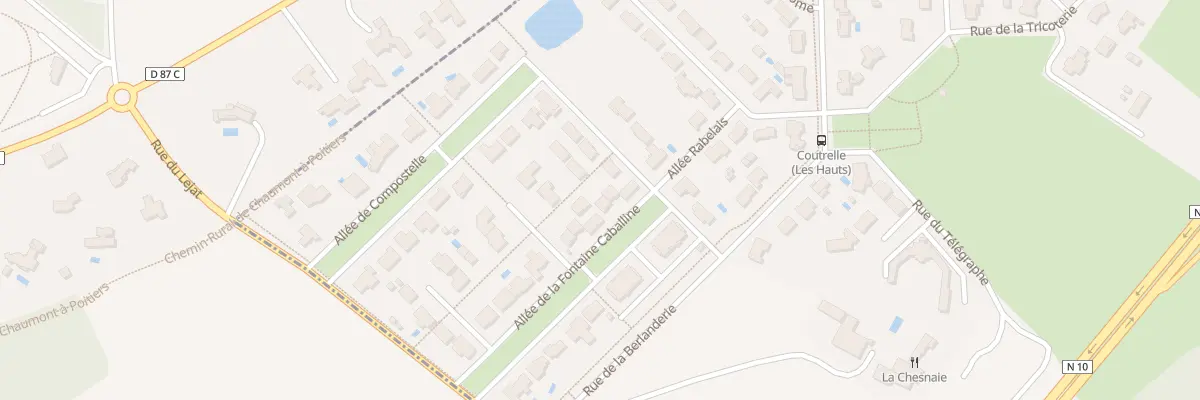 Plan du 9 All de La Fontaine Caballine à Croutelle