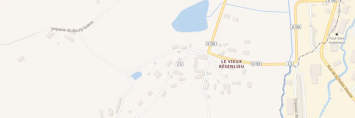 Plan du 2 Rte des Hameaux à Résenlieu