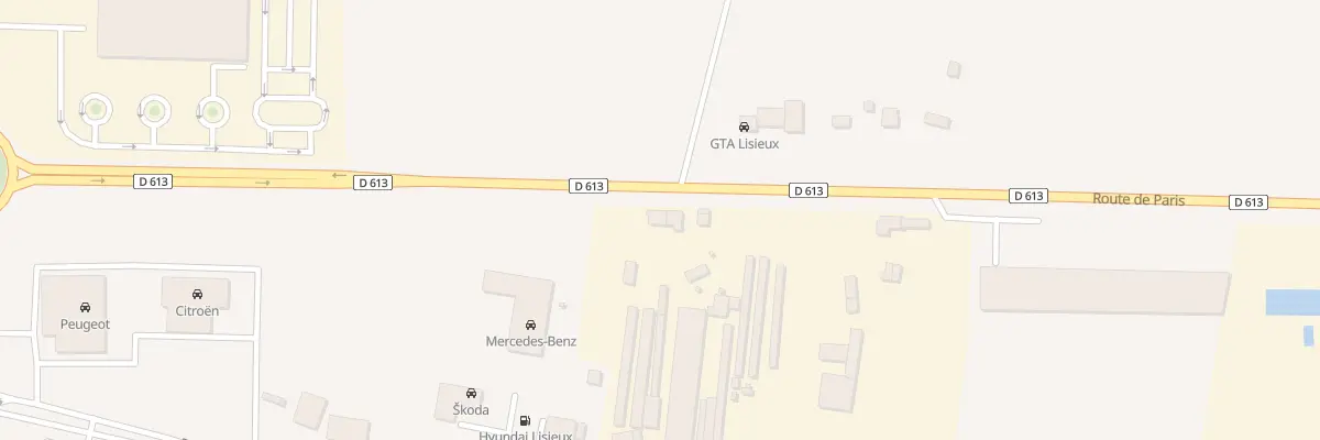 Plan du 500 Rte de Paris à Glos