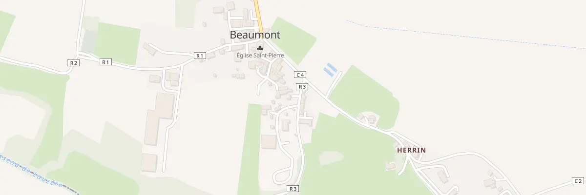 Plan du 5024 Au Village à Beaumont