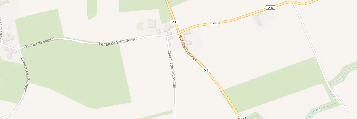 Plan du 1 Che de Saint-sever à Mazerolles