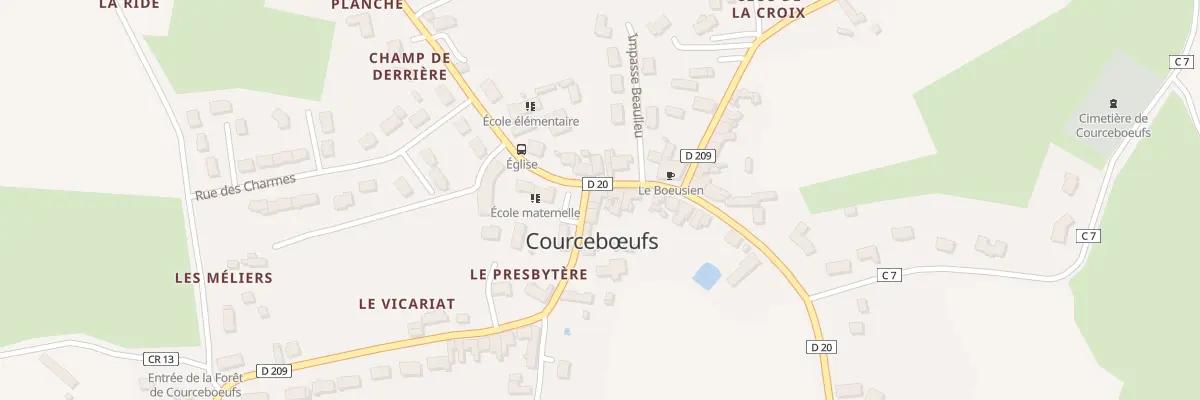 Plan du 2 Rue des Tuileries à Courcebœufs