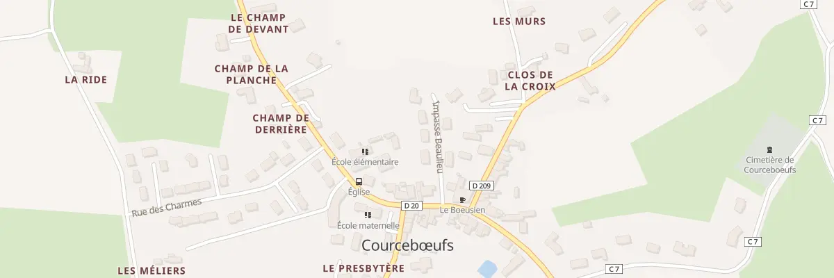 Plan du 4 Imp Beaulieu à Courcebœufs