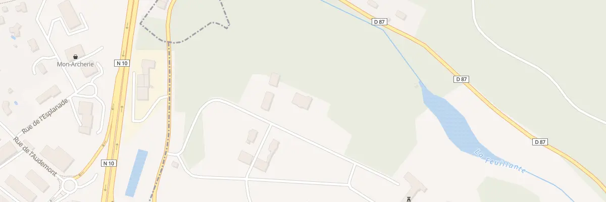Plan du 3 All du Chateau à Ligugé