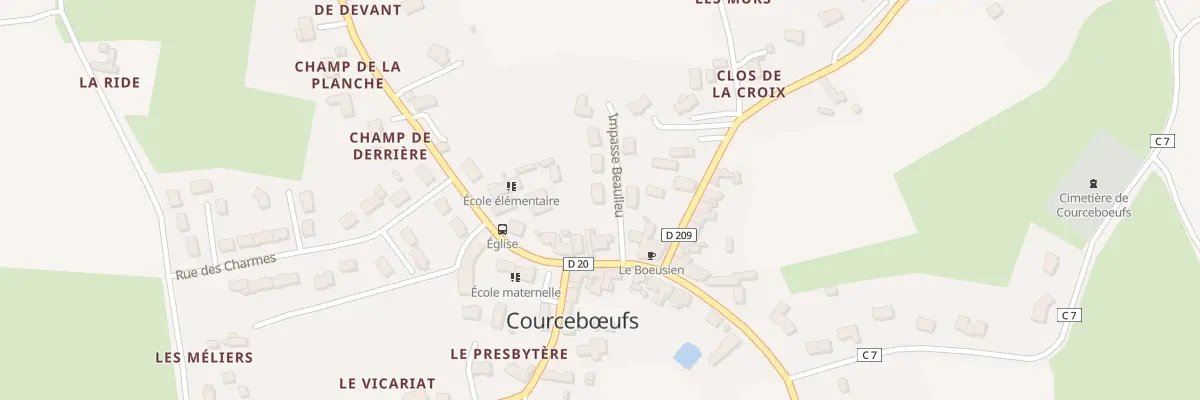 Plan du 2 Imp Beaulieu à Courcebœufs