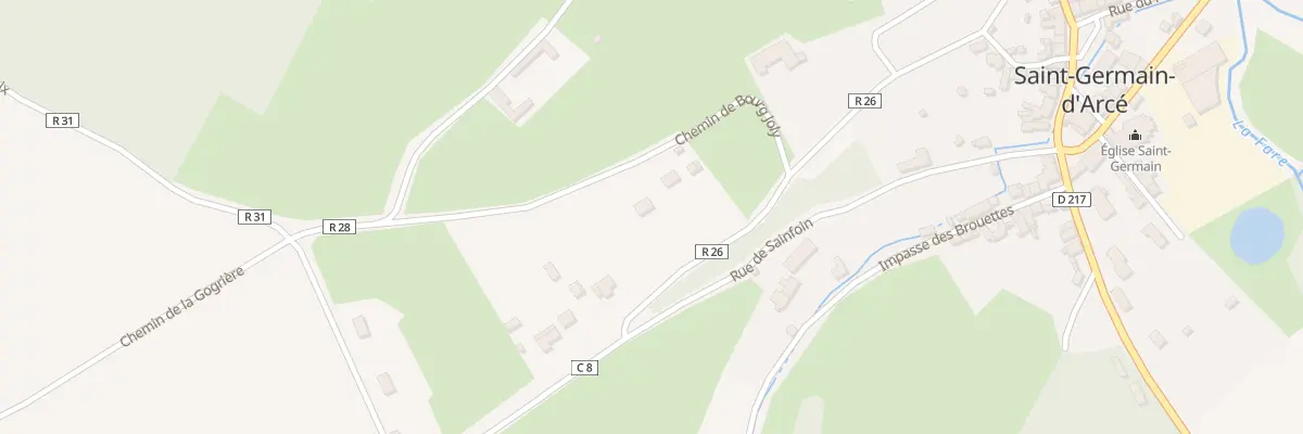 Plan du 5202 Le Gravier à Saint-Germain-d’Arcé