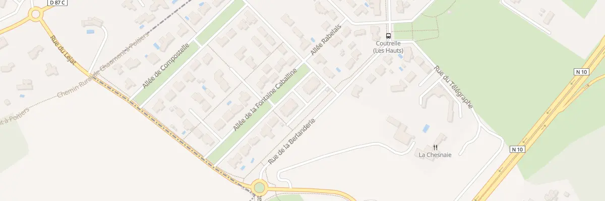 Plan du 6 All de La Fontaine Caballine à Croutelle