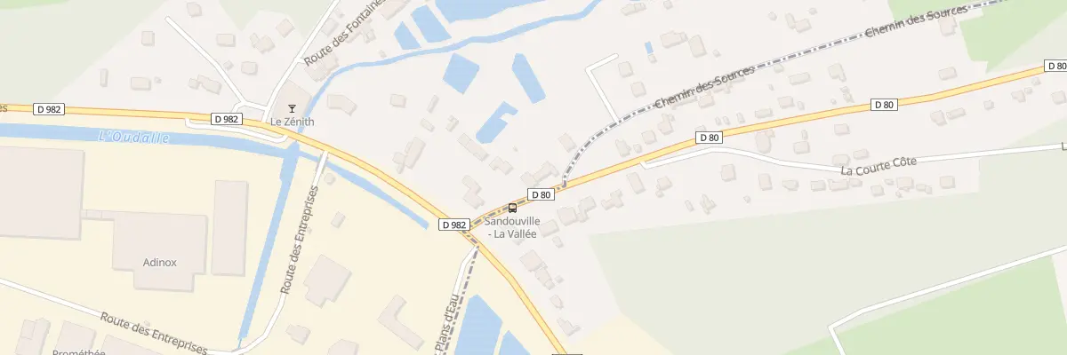 Plan du 80 Rte de la Grande Côte à Oudalle