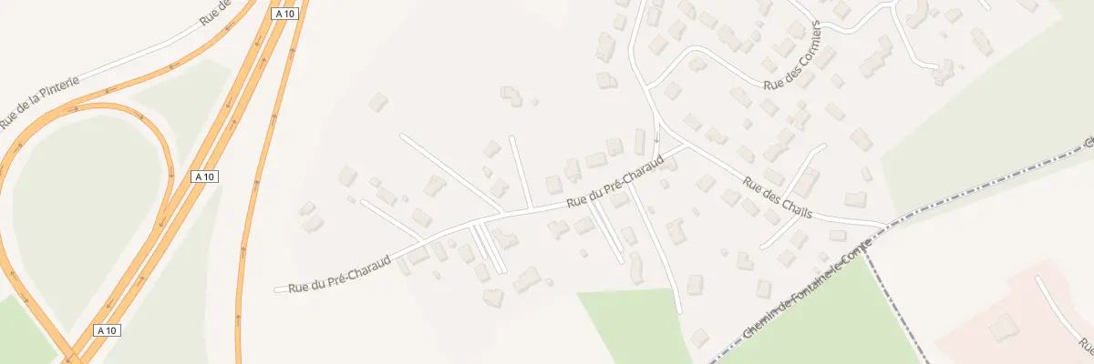 Plan du 8 Rue du Pré Charaud à Vouneuil-sous-Biard