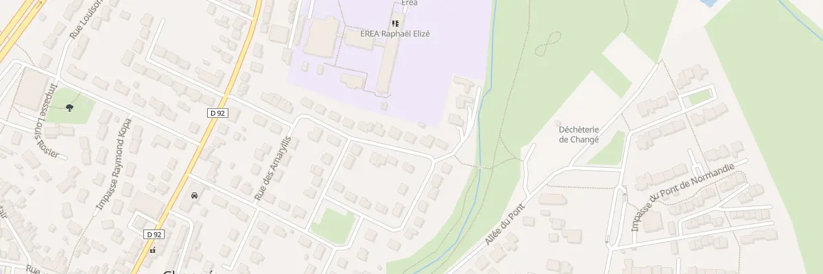 Plan du 25 Rue des Primevères à Changé