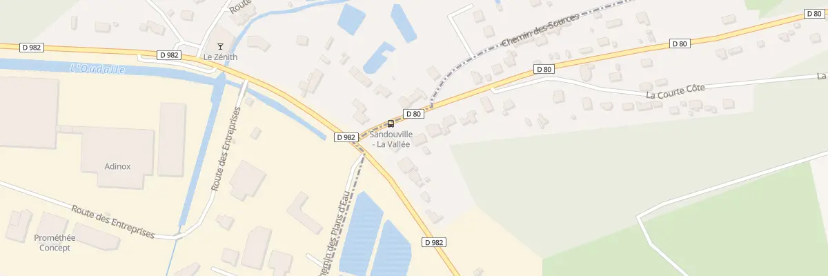 Plan du 79 La Grande Côte à Sandouville