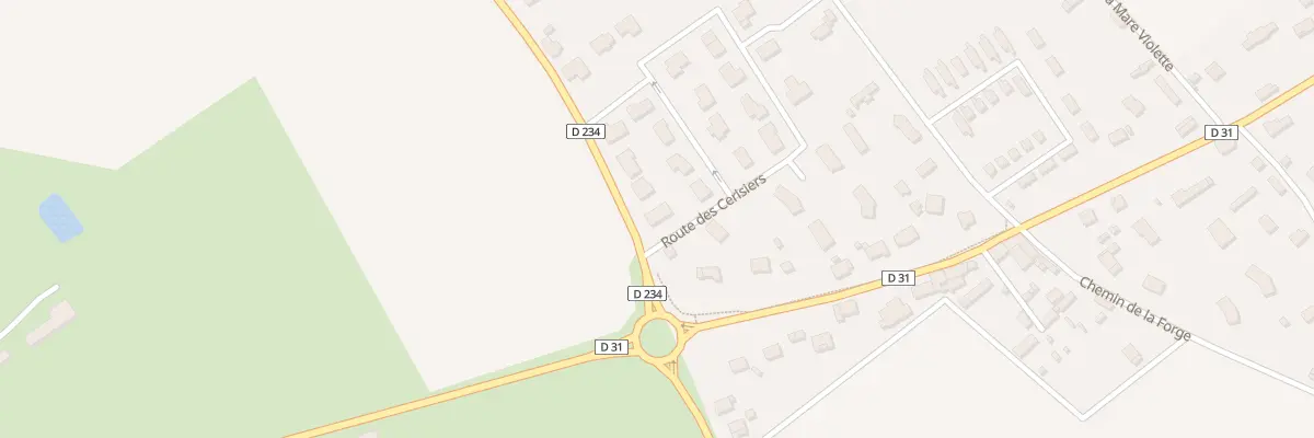 Plan du 30 Rte des Cerisiers à Sainneville