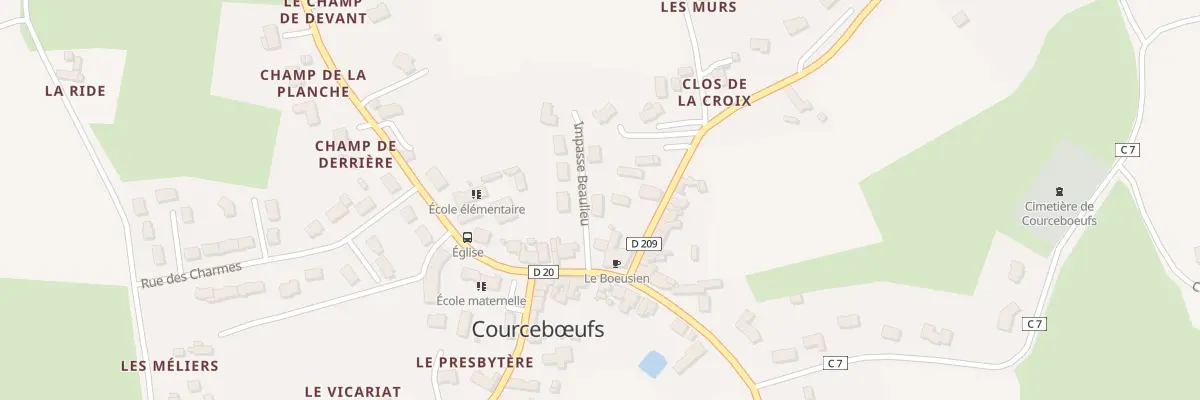 Plan du 1 Imp Beaulieu à Courcebœufs