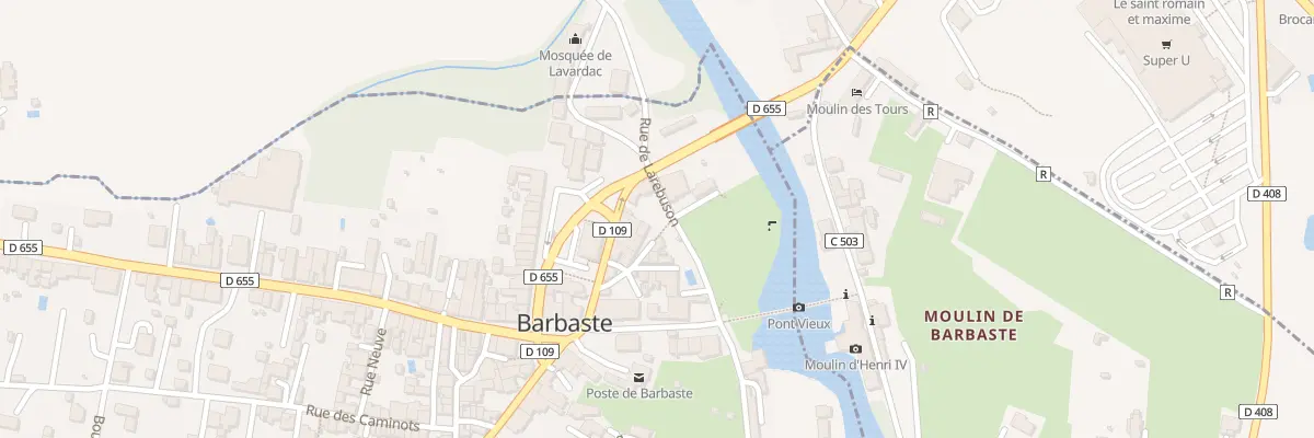 Plan du 3 Rue du Gué à Barbaste