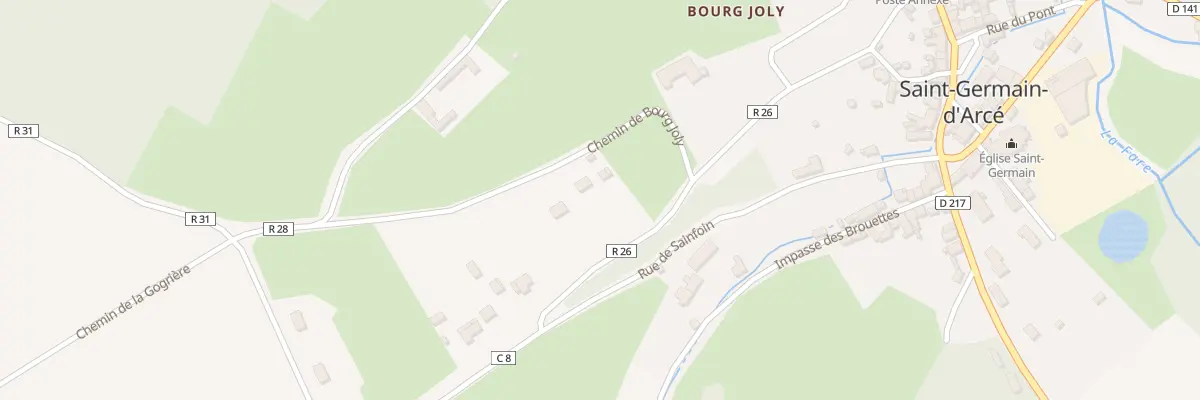 Plan du 5201 Le Gravier à Saint-Germain-d’Arcé