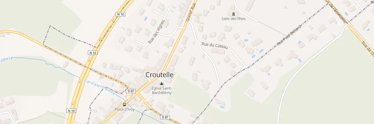 Plan du 2 Rue du Côteau à Croutelle