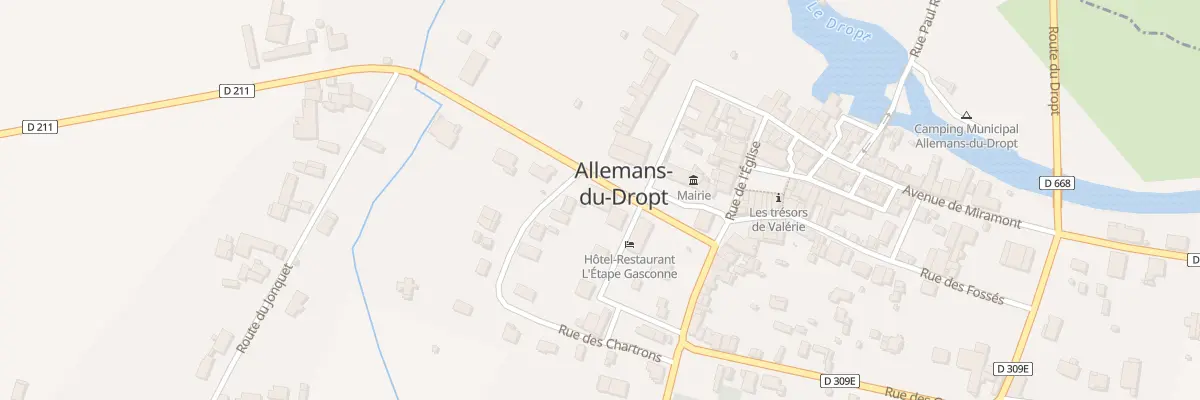 Plan du 130 Au Bourg à Allemans-du-Dropt
