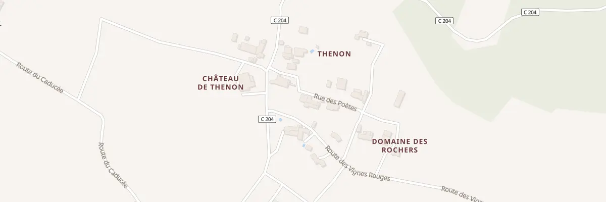 Plan du 100 Thenon Ouest à Razac-de-Saussignac
