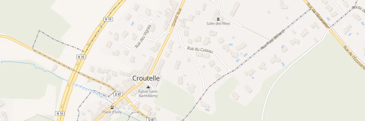 Plan du 4 Rue du Côteau à Croutelle