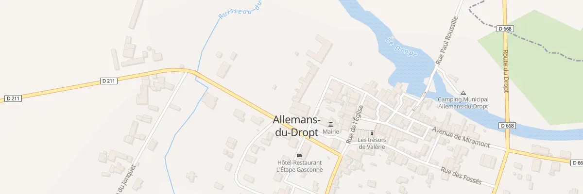 Plan du 6 Rue du Château à Allemans-du-Dropt
