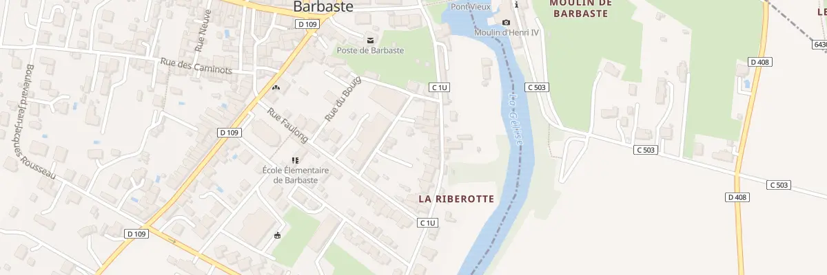 Plan du 22 Rue de la Riberotte à Barbaste