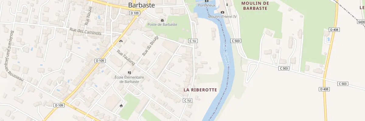 Plan du 20 Rue de la Riberotte à Barbaste