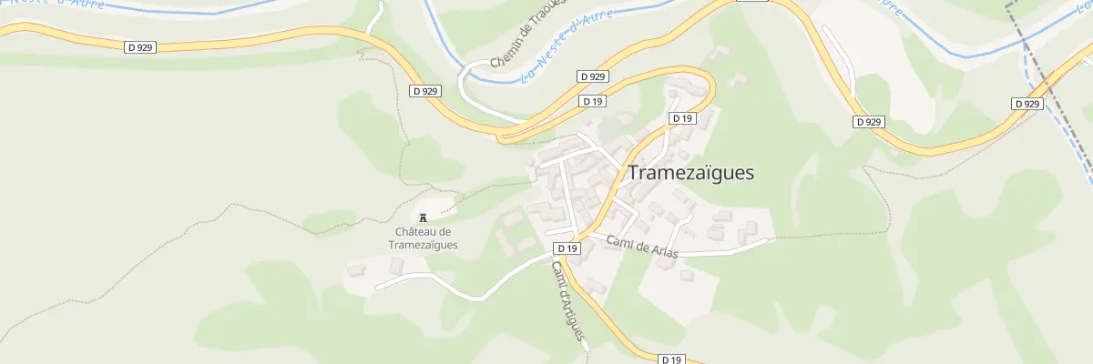Plan du 1 Pla de Dessus à Tramezaïgues