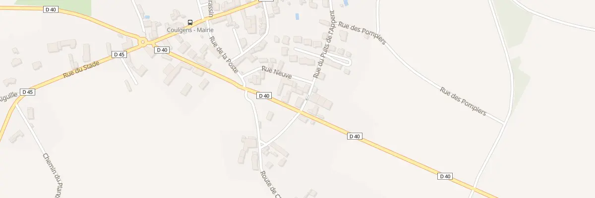 Plan du 17 Rte de la Rochette à Coulgens